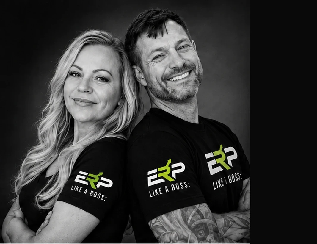 The Employee Retention Pros team wearing Like a Boss shirts